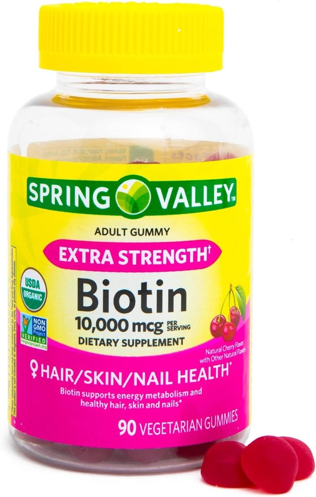 Antony Spring Valley Biotin 10.000mcg Vegetarisch 90 Gummy