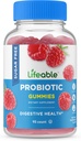 Probiotiques sans sucre – Grand supplément naturel goûteux de gommy à croquer – sans OGM, végétarien, sans gluten – pour la santé de Gut et le soutien immunitaire – pour les adultes, les hommes, les femmes – 90 gommies