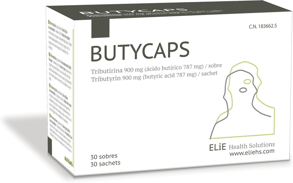 Tributyrine 900 mg - Acid Butyrique 787 mg par sachet - 30 sachets