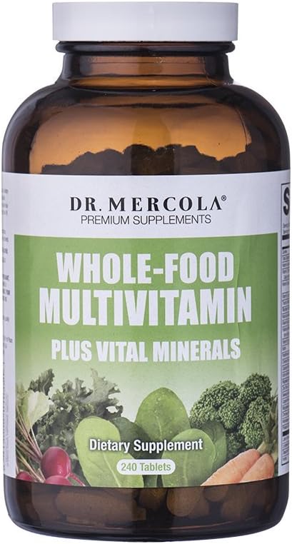 Dr. Mercola Whole Food Multivitamin Plus Minerali Vitali Integratore alimentare, 30 Serve (240 compresse)
