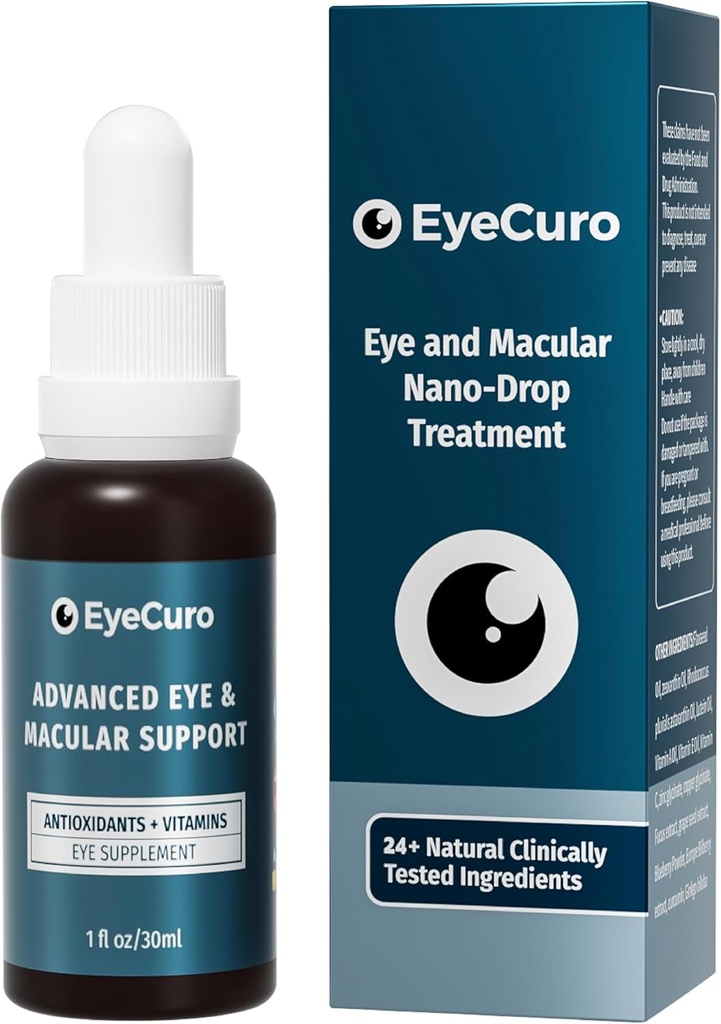 Augen Vitamin & Mineral Supplement, Enthält Lutein, Vitamin A, Vitamin E, Vitamin C, Zeaxanthin, Astazanthin, Zink &amp; Mehr, 30ml