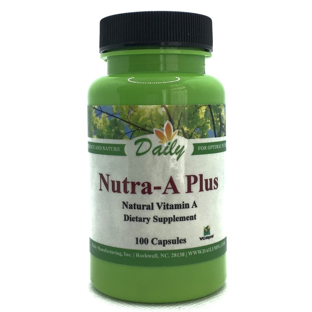 Tägliche Herstellung Nutra-A PlusTM (Vitamin A-Palmitate & Beta-Carotene) 100 Vegetarische Kapseln