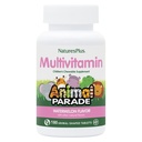 Natures Plus Parade animale Multivitamine à croquer pour enfants, pastèque - 180 comprimés en forme d'animal - Promotion de la santé et du bien-être - Vegan, sans gluten - 90 portions
