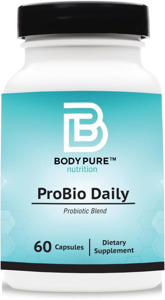 ProBio Daily | Potente miscela probiotica, mantiene l'equilibrio gastrointestinale, supporta la salute digestiva, Regolarità del telo, e il peso, diminuisce Bloat. Gluten and Dairy Free, alimentazione da 60 giorni
