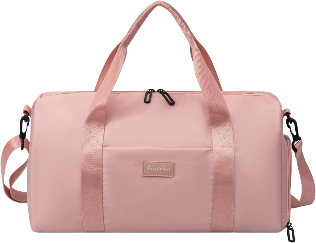 Borsa Gym per le donne con scorcio e tasca bagnata | Duffle leggero durevole con citazione motivazionale e disegni grafici | Grande per esercizi e pernottamenti | Rose