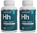 Essential Elements® HéroTM - Vitamines capillaires pour les hommes - Support à large spectre avec 5000 mcg de biotine - 60 Compte - 30 portions (2-Pack)