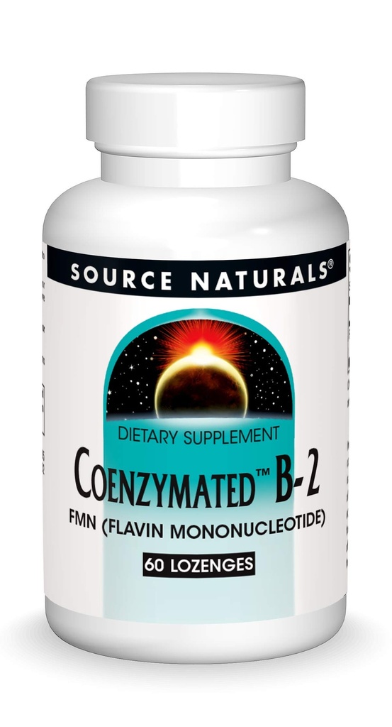 Source Naturelles Coenzymated B-2 Lozenges 25mg, 60 Nombre