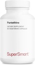 Supersmart - Pantesin Pantethine 600 mg al giorno (acido pantotenico) - Vitamina attiva B5 Supplemento | Non-GMO & Gluten Free - 90 capsule vegetariane