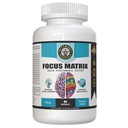 Matrix de focale (1 bouteille) Supplément santé cérébrale- pour une meilleure concentration, mémoire, attention, Ginkgo biloba Leaf, Bacopa Monnieri, Focus Pill