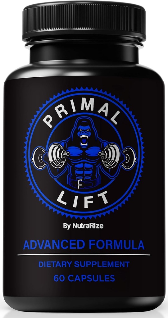 NutraRize Primal Lift für Männer, offizielle Formel für Stamina und Energie, Primal Lift, Primal Lift männliche Performance Pillen, Primal Lift ME Formel, PrimalLift Capsules, Alle natürlichen Support (60 Kapseln)