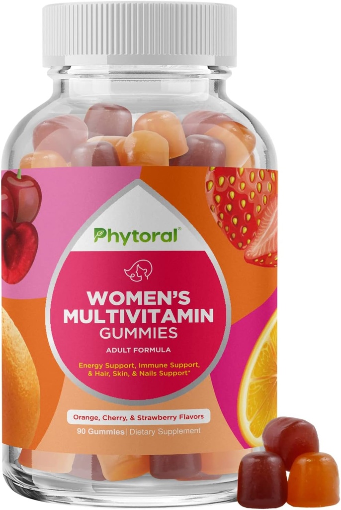 Donna Multivitaminico Gummy Vitamine per Adulti - Multivitamina Naturale per Donne Gummie e Sistema Immune Naturale Booster - Donne Gummies Adulti Completo di Zinco