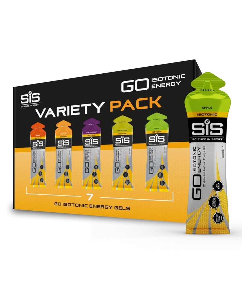 Science in Sport 60 ml Energy Gel Variety - Pack of 7
