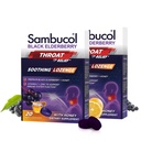 Sambucol Black Elderberry Throat Lozenge - con miele, vitamina C & Zinc, Lozenges di sambuco Sore Throat & Cough, Soothes Scratchy Throat, Soft & Chewy - 2 Pack (40 Total Pastilles)