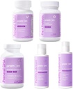 Multivitamines prénatales pour femmes + Huile de poisson DHA prénatale + Prénatale et probiotiques + Lubrifiant de fertilité personnelle pour la conception 2 & 4 Fl Oz