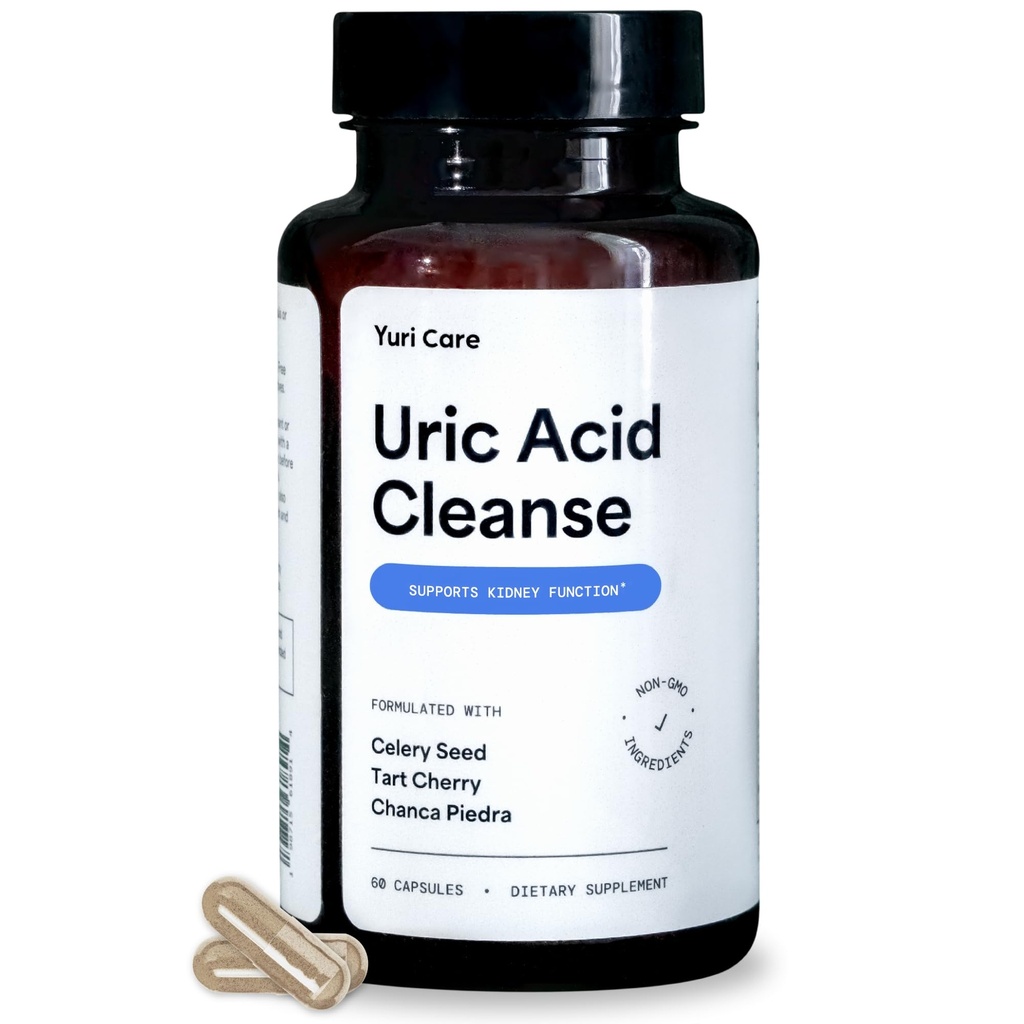 Natürliche Uric Acid Cleanse mit 2000mg Celery Seed, 1000mg Chanca Piedra, Granatapfel, Tart Cherry Extract Capsules - Kidney Cleanse Detox & Repair for Uric Acid Flush