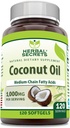 Herbal Secrets Huile de noix de coco 1000 Mg 120 Softgels Supplement