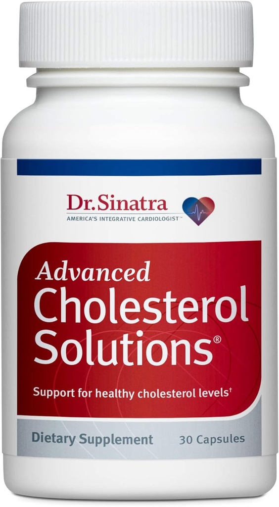 Dr. Sinatra Advanced Cholesterol Solutions Herzgesundheitsergänzung mit Citrus Bergamot, 30 Kapseln (30-tägige Versorgung)