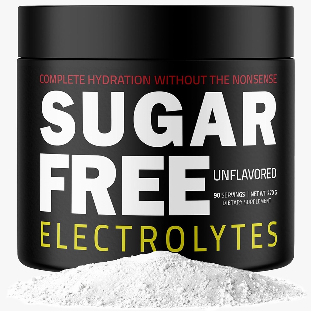 – Schnelles Hydration-Pulver, Null-Kalorien, essentielle Raw-Elektrolyten-Mischung, Keto-freundlich mit keinem Zucker, Roh-Elektrolyt-Pulver (unentflammt)