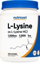 Nutricost L-Lysine Powder 1KG (2.2lbs) - Reines L-Lysin, Non-GMO, Glutenfrei