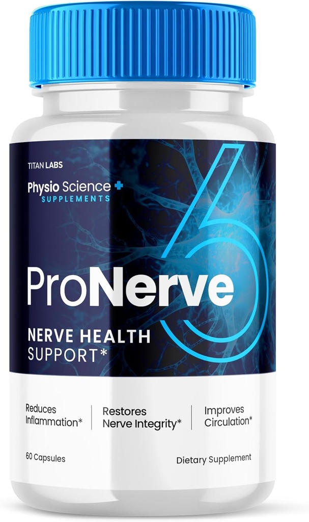Pro Nerve 6 Kapseln Advanced Nerve Health Support, Pro Nerve 6 Nahrungsergänzung Kapseln ProNerve Advanced Formel Nerve Unterstützung Ergänzung für Männer Frauen Optimale Gesundheit Unterstützung (60 Kapseln)