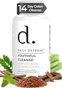 Detox del colon del pulitore delle pillole di pulizia di 14 giorni per le pillole di pulizia intestinale del flusso di peso &amp; Probiotico - Lassativo naturale veloce per il sollievo dalla costipazione - Integratori del movimento del tassello per la stomach Bloating