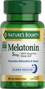 Bounty Melatonin, 100% Droga Dormire gratuito, Integratore alimentare, promuove Rilassamento e salute del sonno, 5mg, 90 Softgels (Pack of 1)