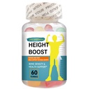 Gummie per la crescita di ossa per bambini e adolescenti – Supporto per la crescita naturale con calcio, vitamina D3, K2, Collagen Hydrolysate & Herbal Blend – Bone Strength & Height Supplement – 60 Gummies
