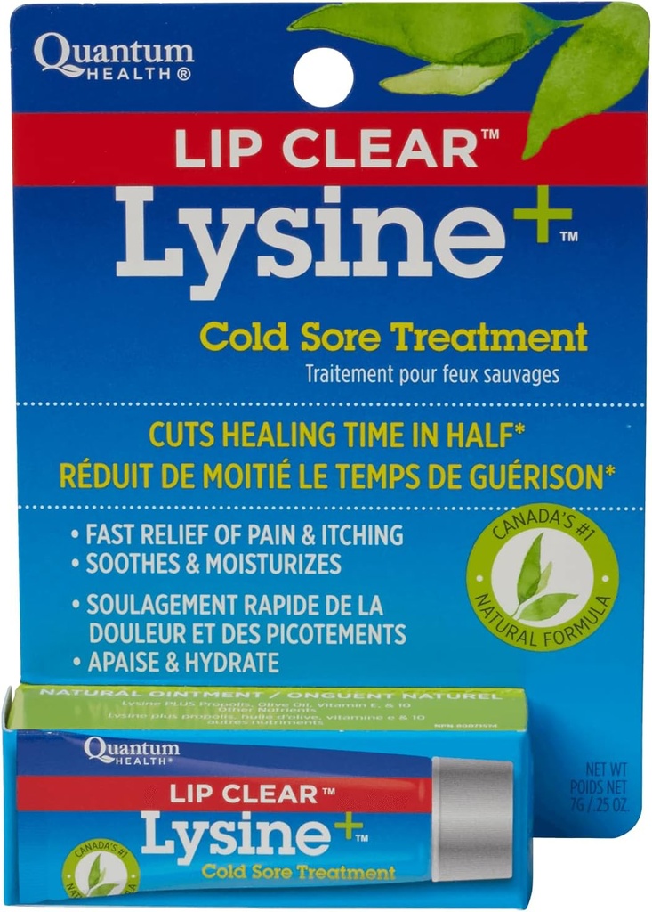 Lip Clear Lysine+ Trattamento di Sore Freddo 0.25 oz ( Confezione da 3)