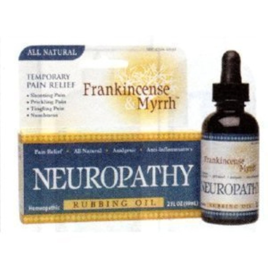 Incenso e mirra neuropatia che ruba olio 2 oz. (Pacchetto di 2) Imballaggio Può Vary