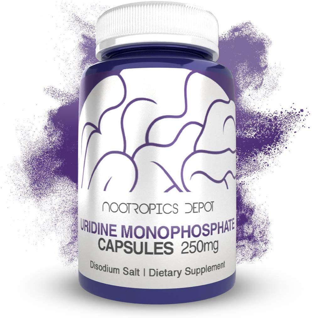 Nootropics Depot Uridin Monophosphat Kapseln | Dinatriumsalz (60 Count) Kognitive Enhancer* | Nootropic | Choline Precursor