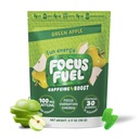 FocusFuel Energy Chews – Green Apple Flavor (15 Servierungen) – 100mg Koffein + B12, Magnesium, Alpha GPC – Boost Focus & Energy – No Crash oder Jitters
