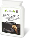 Glutenfreie Odorless Schwarze Knoblauch-Ergänzung – Hohe Potenz Konzentriert von frischen Knoblauch-Bullen – Vegan & Vegetarische Tabletten – Made in UK (1 Flasche)