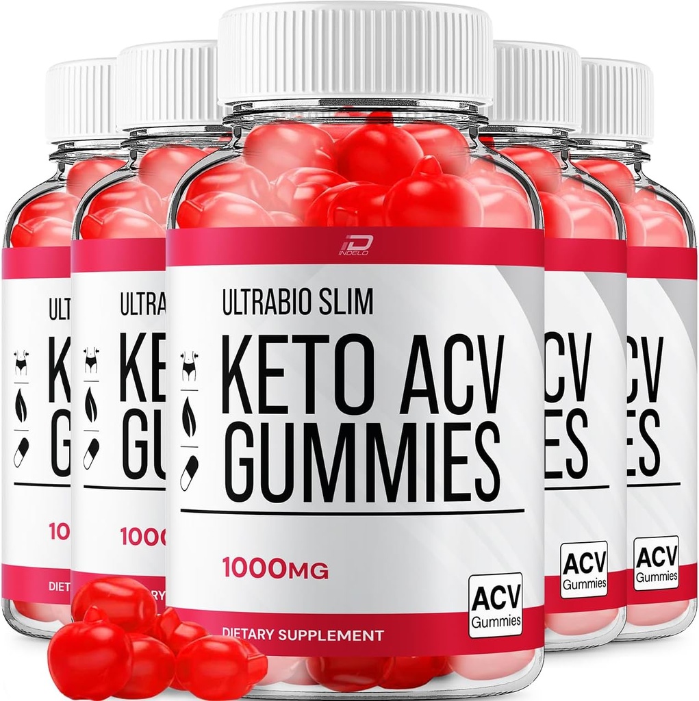 Ultra Bio Slim Keto Plus ACV Gummies Integratore alimentare - UltraBio Slim Keto Apple Cider Vinegar Gummies Recensioni, Massima resistenza BioSlim Gummies per la gestione avanzata del peso (5 Pack - 300 Gummies)