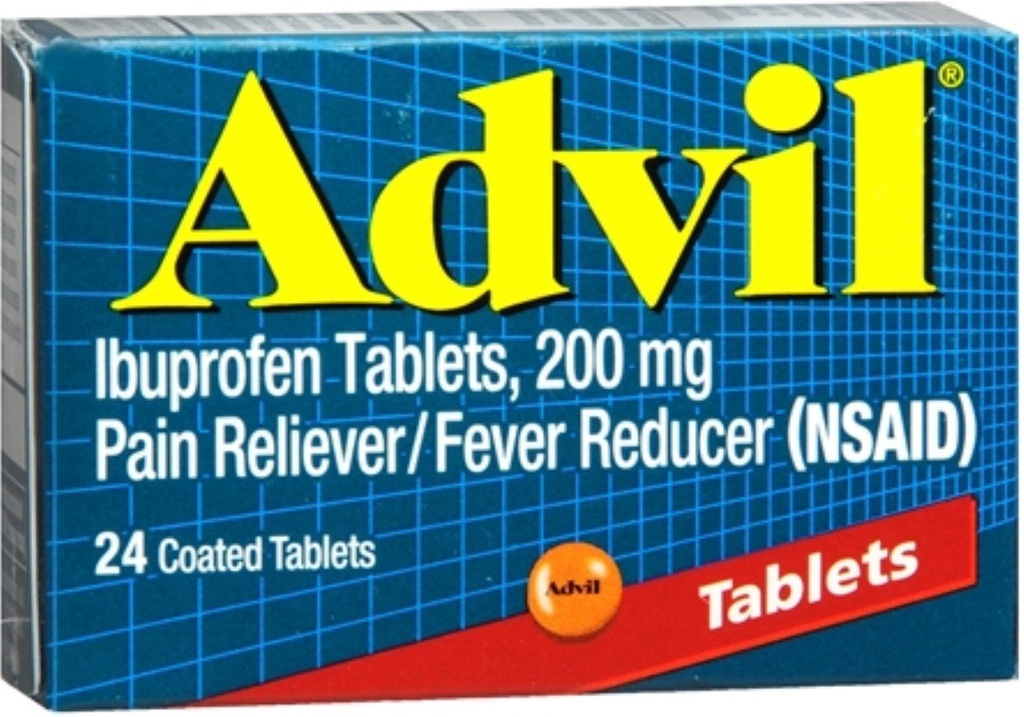 Advil 200 mg Beschichtete Tabletten 24 ea (Pack von 5)