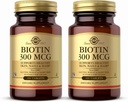Solgar Biotin 300 mcg - 100 Tabletten, Paket von 2 - Unterstützt Gesunde Haut, Nägel & Haar - Non-GMO, Vegan, Glutenfrei, Dairy Free, Kosher - 200 Gesamt Servierungen