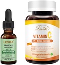 Lovita Bee Propolis Flüssiger Extrakt & Vitamin C Nahrungsergänzungsmittel Bundle