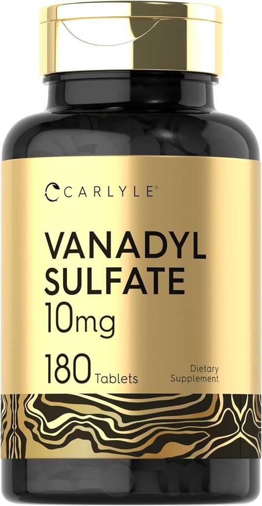 Carlyle Vanadyl Sulfate 10 mg 180 Capsules de comprimés avec du picolinate de chrome