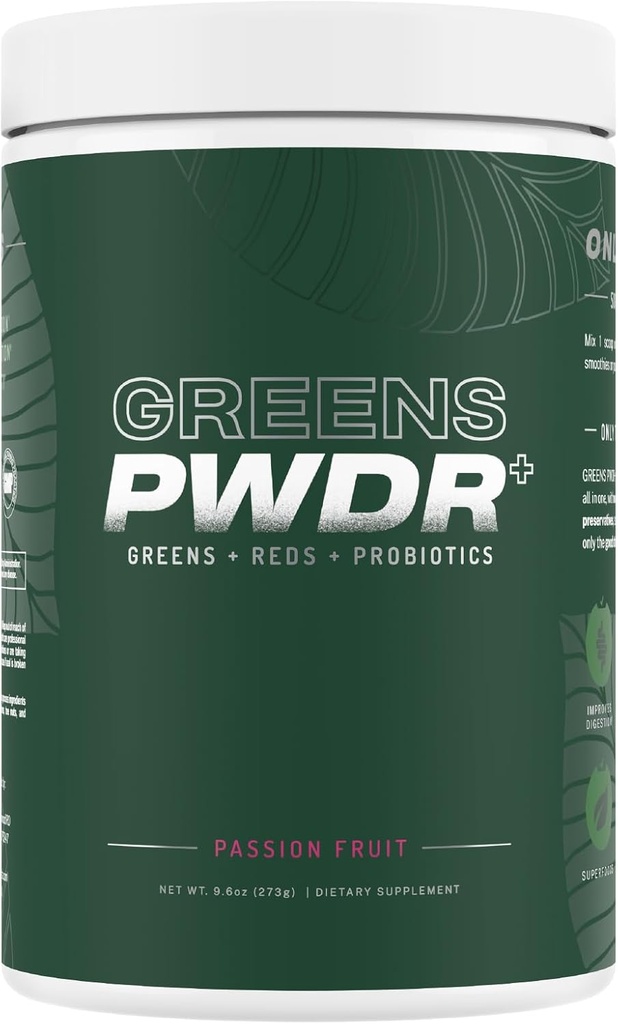 PWDRS Greens, Reds & Probiotics for Digestion, Energy & Immunity | Fight Inflammation & Improve Gut Health | Superfoods & Antioxidantien | All Natural