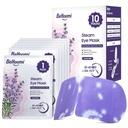 Maschera per occhi a vapore, maschera per occhi riscaldata da 10 pacchetti, compressori per la gomma da letto monouso per gli occhi, maschere per gli occhi riscaldanti umidi, Essentials di viaggio e regali di rilassamento (Scentro di lavanda)