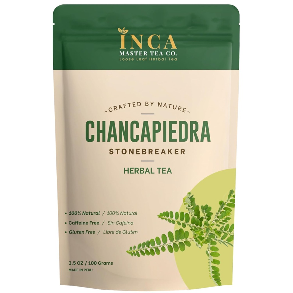 Inca Master Chanca Piedra Stone Breaker - 100% Natural Tea Kidney Stone Dissolver & Gallbladder Cleanse, 100 Grammi (3,5 once) per il supporto di pietra del rene