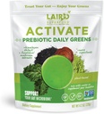 Laird Superfood attiva Prebiotico giornaliera Greens polvere bere supplemento, Himalayan Shilajit polvere e funghi funzionali, Supporti Gut Microbiome, 4.2 Oz Bag, Confezione da 1