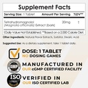 Nootropics Depot Tetrahydromagnolol Tabelle dissolve rapida | 20mg | Magnolia officinalis | Risposta di infiammazione sana, Mood, & Supporto Gastrointestinale | 180 Count
