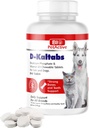 D-Kaltabs Phosphor, Kalzium Vitamin D3 Ergänzung für Hunde & Katzen, Prenatal Pet Vitamins, Tägliche Pet-Tabs, Starke Nail, Zähne Unterstützung, 84 Kautabletten