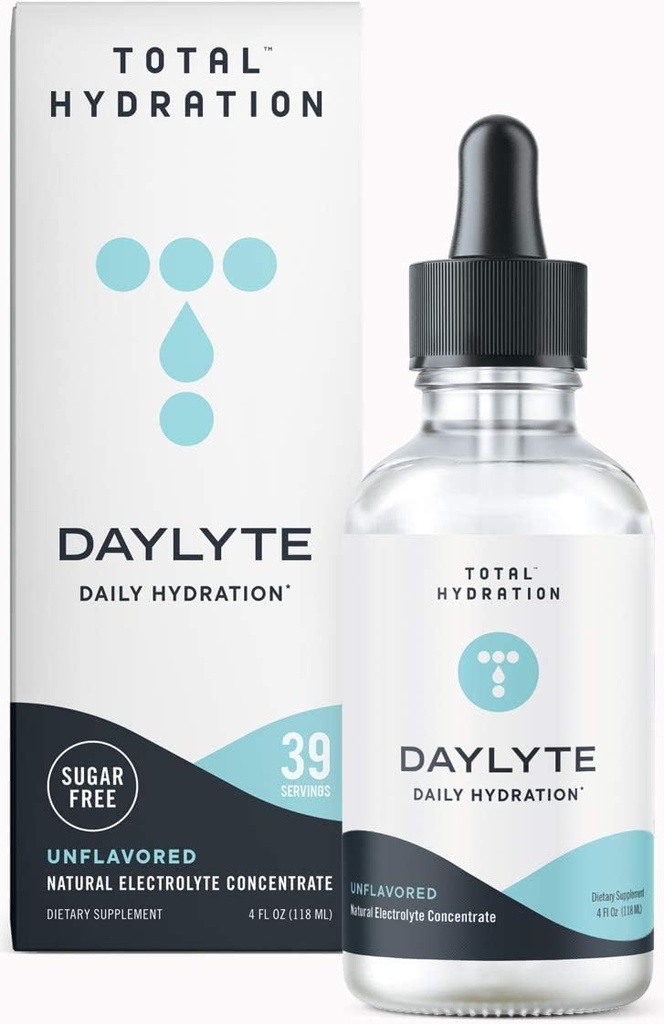Electrolyte Supplement Bundle - 100 Keto Electrolyte Tablets + Daylyte Daily Hydration Unflavored (39 gocce) per Endurance, Hydration, Rejuvenation - Calorie Free, Gluten Free, Vegan