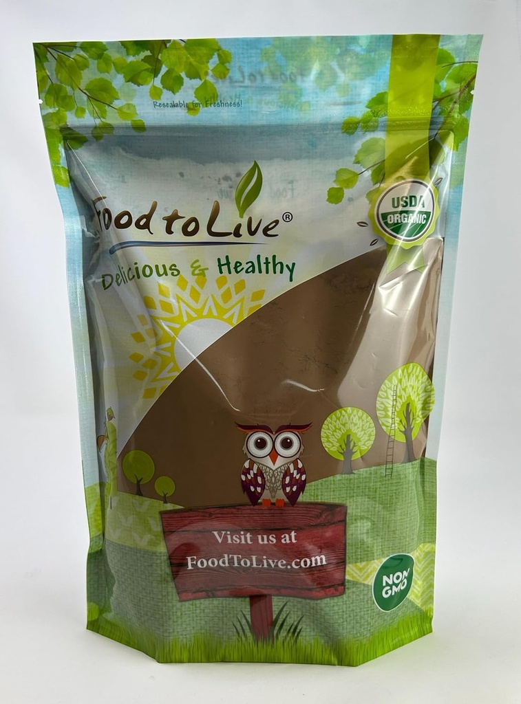 Cibo per vivere Organic Chaga Mushroom Powder, 2.5 Pounds – Tutto naturale Vegan Superfood per l'immunità e benessere olistico. Ricco di Antiossidanti e Nutriente-Packed. Non OGM. 100% puro. Kosher
