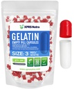 XPRS Nutra Taille 3 Capsules vides - 100 Compte Capsules de gélatine vides - Pills Bricolage Capsule Remplissage - Pure Pilule Gel Caps remplissables Do-It-Youlf Vitamines et suppléments (Rouge/Blanc)