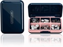 DUBSTAR Reise Pille Organizer Feuchtigkeit wasserdicht kleine Pille Box für Taschen Geldbeutel 6 Komponenten Tragbare Pille Case Medizin Vitamin Halter Container, Blau