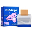 NuStripsTM Strisce di sonno disciogliente con 5 mg di melatonina, radice di valeriana, L-teanina e vitamina B6 – Aroma di mirtillo - Natural Sleep Aid, Vegan, Non OGM, Gluten Free – Asleep Fast (30 strisce)