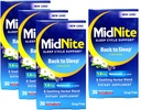MidNite Sleep Cycle Unterstützung Zurück zu schlafen Low Dose Melatonin & Kräutermischung, Cherry Flavor, 30 Quick Melt Tablets (Pack von 4)