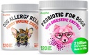 LEGITPET Allergie Relief Chews pour chiens & Immune Support avec Kelp, Colostrum & Bee Pollen 120 Chews doux et probiotiques pour chiens avec enzymes digestives naturelles 120 Chews doux - Fabriqué aux États-Unis